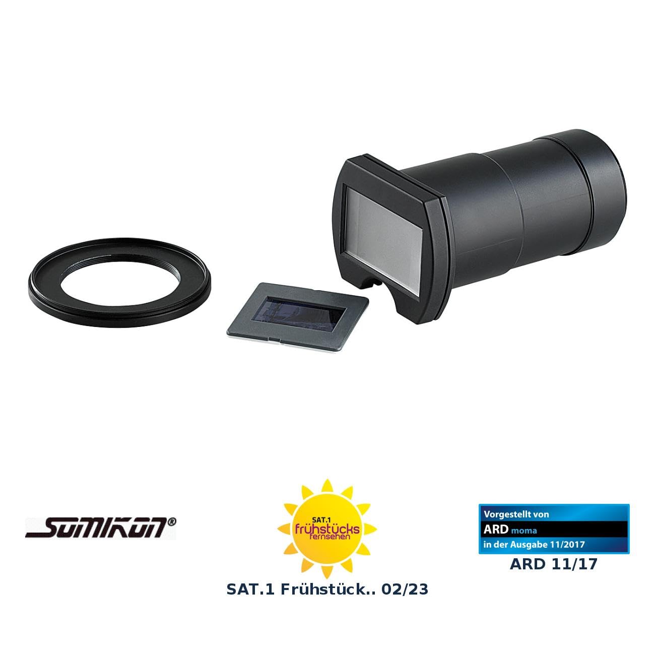 Somikon Objektiv-Aufsatz zum Digitalisieren von Dias/Negativen (refurbished) Negativ Scanner
