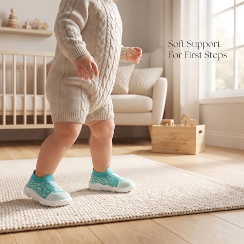 Image of Infant Shoes for Baby Boys & Girls | Musical Sound Walking Shoes | First Walker Shoes for Toddlers | Lightweight Breathable Knit Sneakers | Soft Sole Comfortable Slip On Shoes for Newborns, Babies & Kids