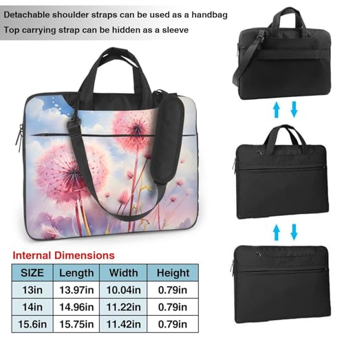 Maletín para portátil impermeable 14 pulgadas rosa miniatura 4