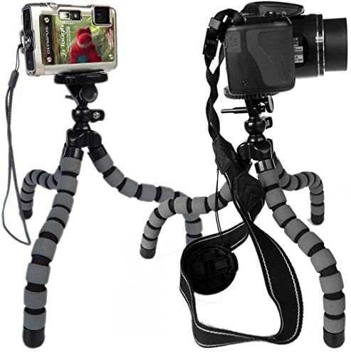 Strong Flexible Tripod for Compact Cameras (up to 2.20lb/1kg) - Grey - KSD-FT29