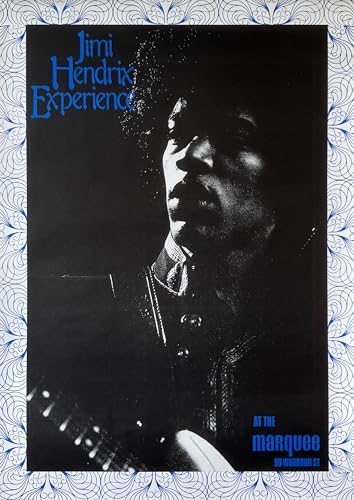 Poster Jimi Hendrix At The marquee 1967 pour deco salon rock