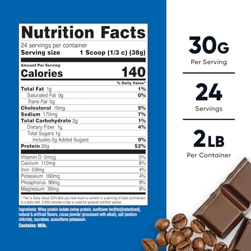 Image of Nutricost Whey Protein Isolate (Mocha) 2LBS