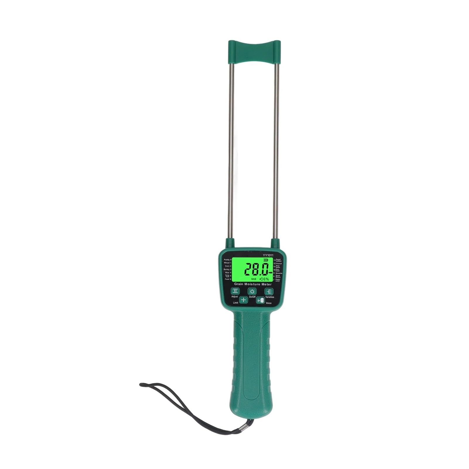 Heu Feuchtigkeit Meter Weizen Soja Getreide Feuchtigkeit Tester LCD Display Mit Stimme Broadcast