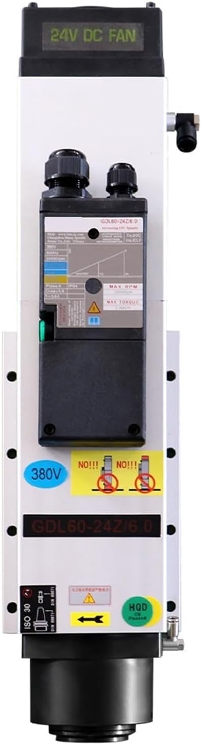 6KW 220V 380V 24000Rpm 800Hz Air Cooling ATC Auto Tool Change Motor ISO30 Tool Holder for Computerized Numerical Control Milling Maching Center(380V)