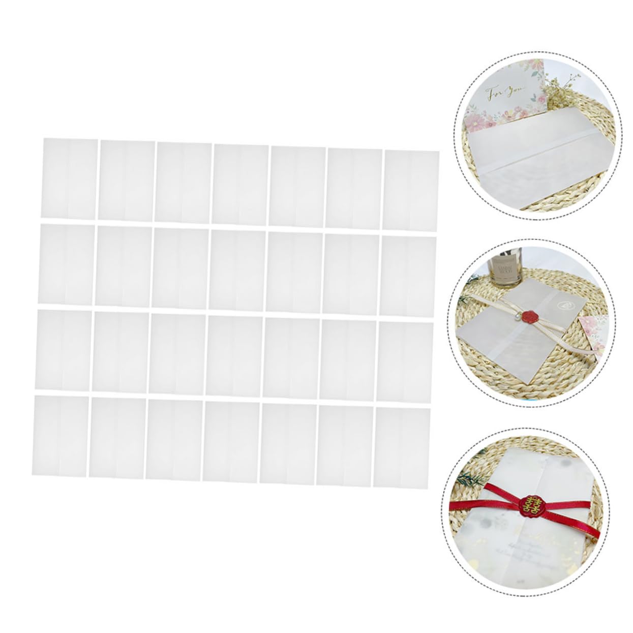 HOMSFOU 100pezzi Buste Per Inviti Buste Decorative Multifunzione in Carta Offset Resistente Compatte Per Biglietti Piccoli Per Inviti Compleanno e Festività
