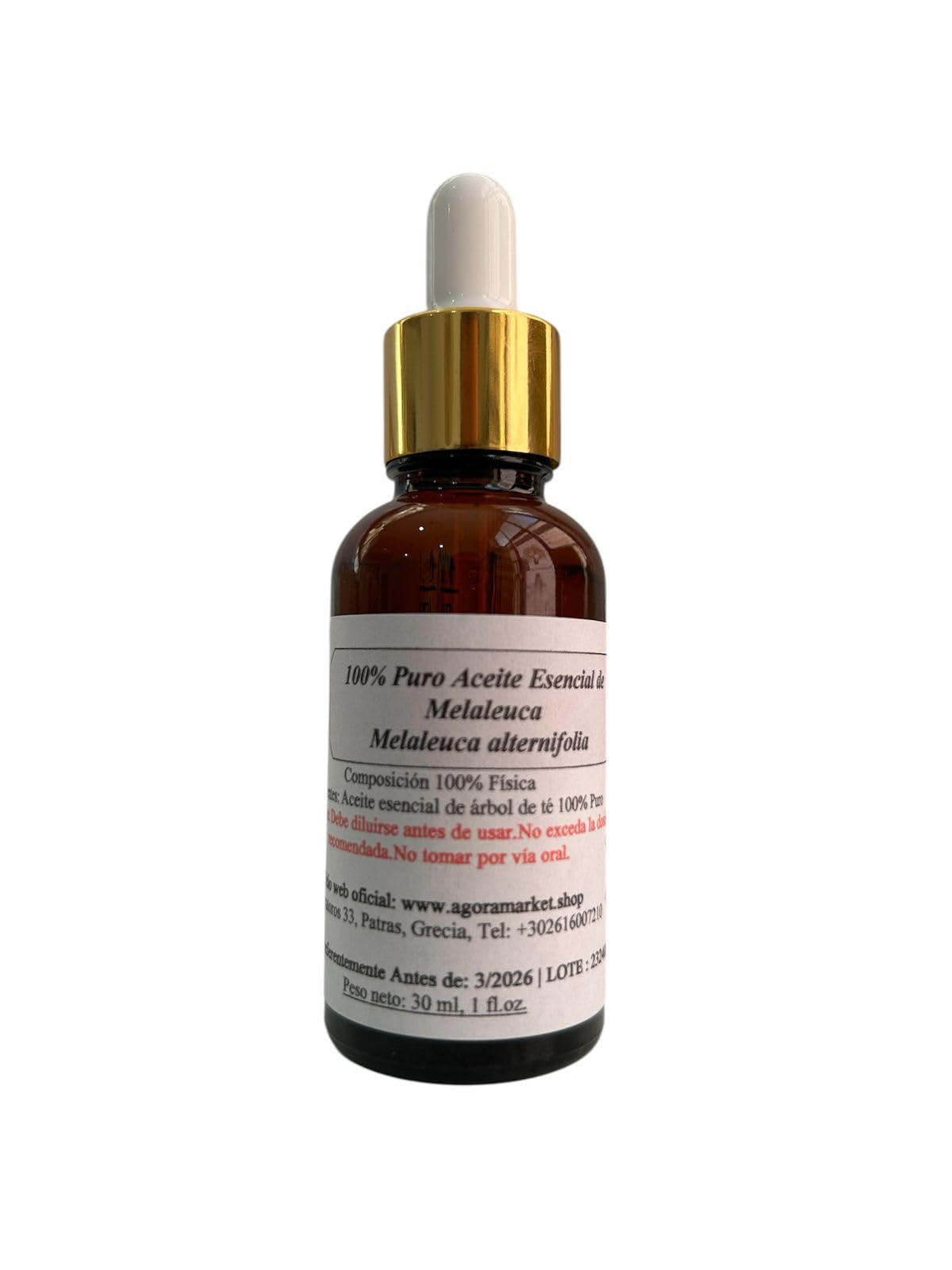 Aceite Esencial Puro de Árbol de Té 10ml - 1000ml Melaleuca Alternifolia (100 ml)