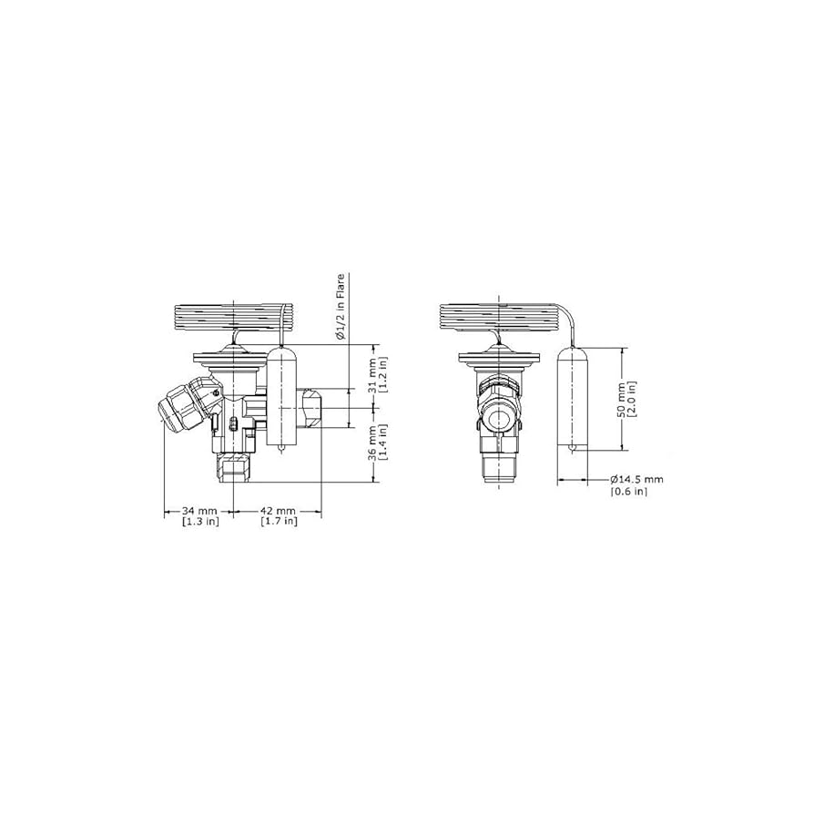 Amazon.com: Danfoss Expansion Valve R134 Tn2 Internal Eq. 3