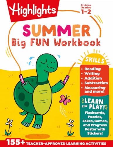 Image of Summer Big Fun Workbook Bridging Grades 1 & 2: Summer Learning Prep for Spelling, Reading Comprehension, Language Arts and More, 1st Grade to 2nd Grade Summer Workbook (Highlights Summer Learning)