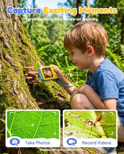 TOMLOV Kids' P50K 2.4" IPS 500X Handheld Digital Microscope (2 colors) - image 6