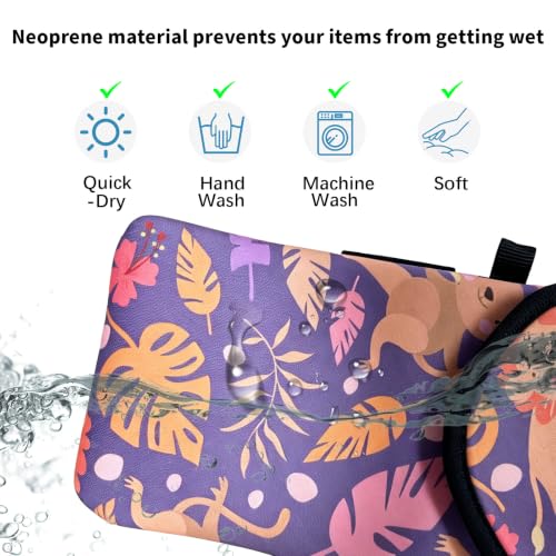 Image of Neoprene Phone Sleeve Pouch Case Bag for Men Women w /Crossbody Strap /Neck Lanyard for iPhone 17 /16 /15 /14 Pro Max, Samsung S25,Pixel 10