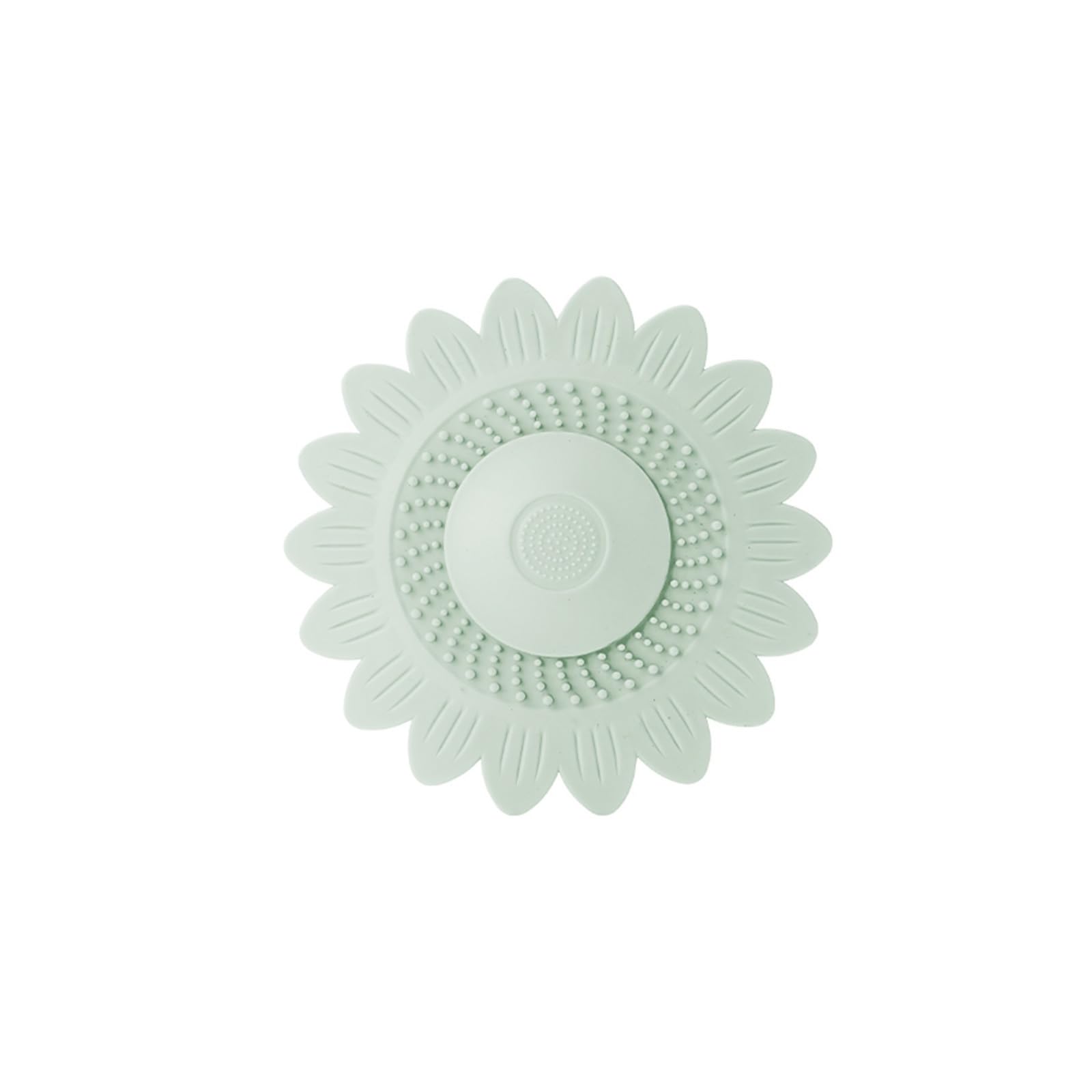 6Pcs Flower Floor Drain Deodorant Filter Pad Cover Washbasin Sink Für Küche(Green)