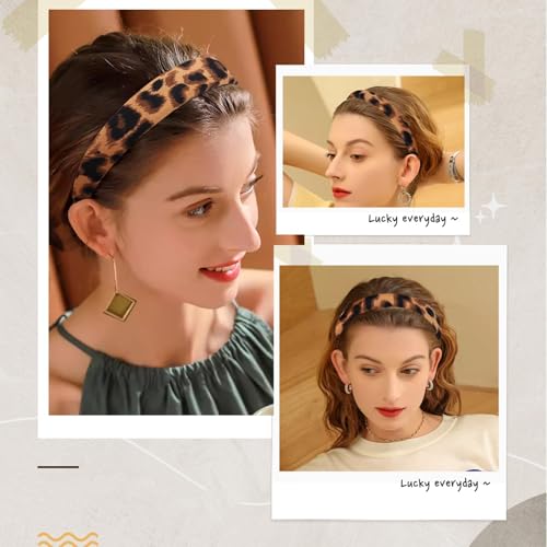 Audtope AUDP-SM109-01 3Pcs Headbands For Women Girls,Padded Headband Non Slip Headband thumb #1