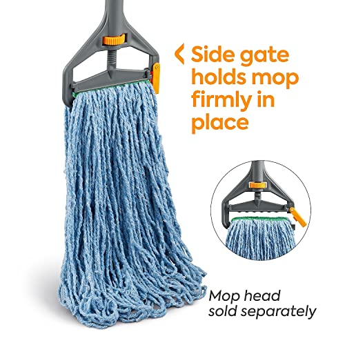 Image of Staples Coastwide Professional 60 inch Side Gate Wood Wet Mop Handle, Plastic Head