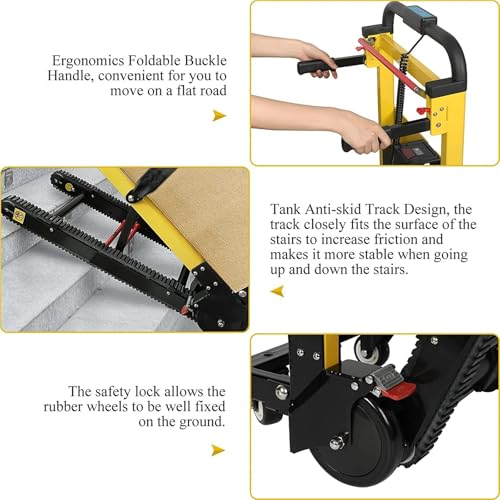 Carretilla eléctrica para escaleras con capacidad 441 lb miniatura 5