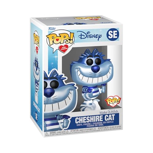 Funko Pop! Disney: Make a Wish 2022 - Cheshire Cat - (Metallic) - Alice In Wonderland - Figura de Vinilo Coleccionable - Idea de Regalo- Mercancia Oficial - Juguetes para Niños y Adultos