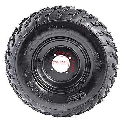 ATV Tires 23x7-10 Wheels with Rims | Tubeless tire for Go Kart UTV Quad Bike