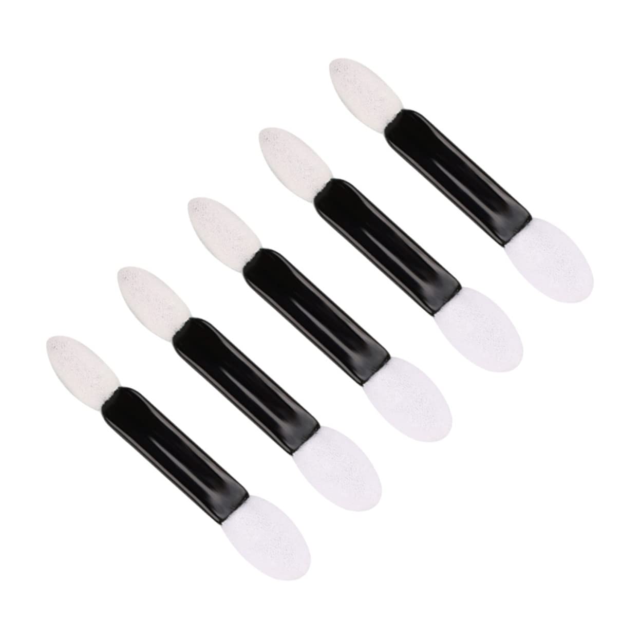 SOESFOUFU Eyeshadow Brush Set 50pcs Double-ended Brush Round Heads Makeup Sponges for Blending Precision Applicator Kit Perfect for Travel Daily Use