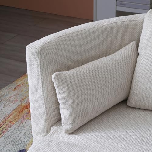 Exzlfa UPHOLSTERED FLOOR SOFA BED Oversized Round Foldable Sofa Sleeper Chair Bed， Fold Out Lazy Floor Recliner Convertible Two Layer Upholstered Wide Seat Couch thumb #3