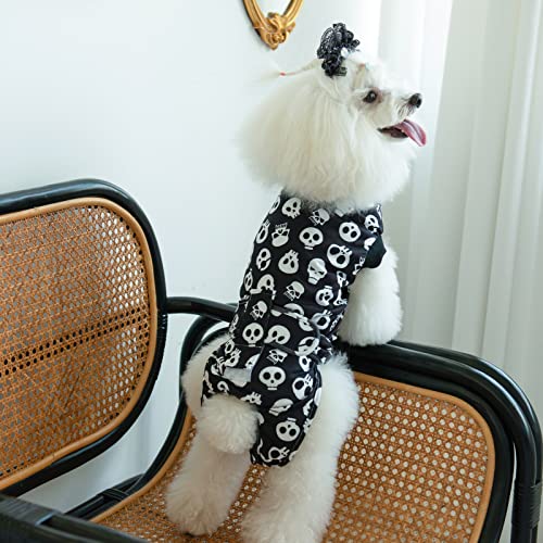 CuteBone CuteBone Skulls Hundechirurgie-Erholungsanzug Katze Chirurgischer Einteiler weibliche Körperanzüge männlich Verhindern Sie, DASS Haustiere Wunden lecken SSF05M-DE - Funktionsansicht 5 | Tages Deals