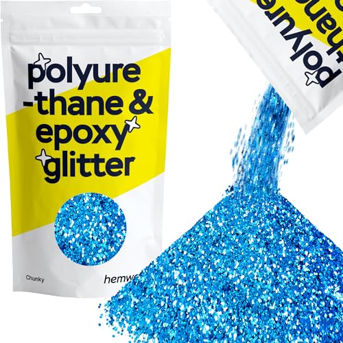 Hemway Resin Glitter Ocean Blue 100g Chunky