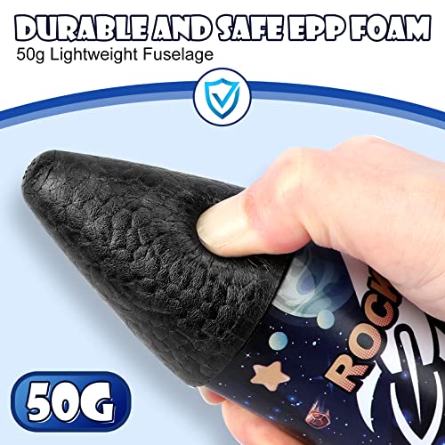 Image of Mafbeanl Rocket Launcher for Kids, Self Launching Motorized Air Rocket Toy | Outdoor Toys for Ages 8-12, Model Rockets with Parachute Safely Land, Spaceship Launch up to 200 ft Birthday Gifts for Boys