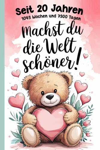 Geschenk zum Geburtstag - 20 Jahre - für Frauen - schönes Geburtstagsgeschenk - toller Spruch: Geschenk - Geburtstag - 20 jährige Frau - A5 Notizbuch ... - praktisch und liebevoll - super Geschenk