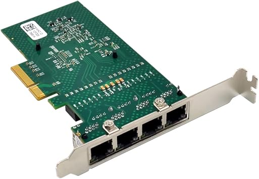 PCI-E X4 Server Network Card Ethernet Network Card BCM5719 4 Port RJ45 Gigabit Ethernet Server Adapter PCI-E Network Card Adapter