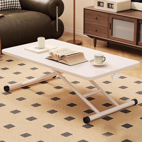 Table basse rétro pliable multicolore 90-120cm avec plateau relevable - 2