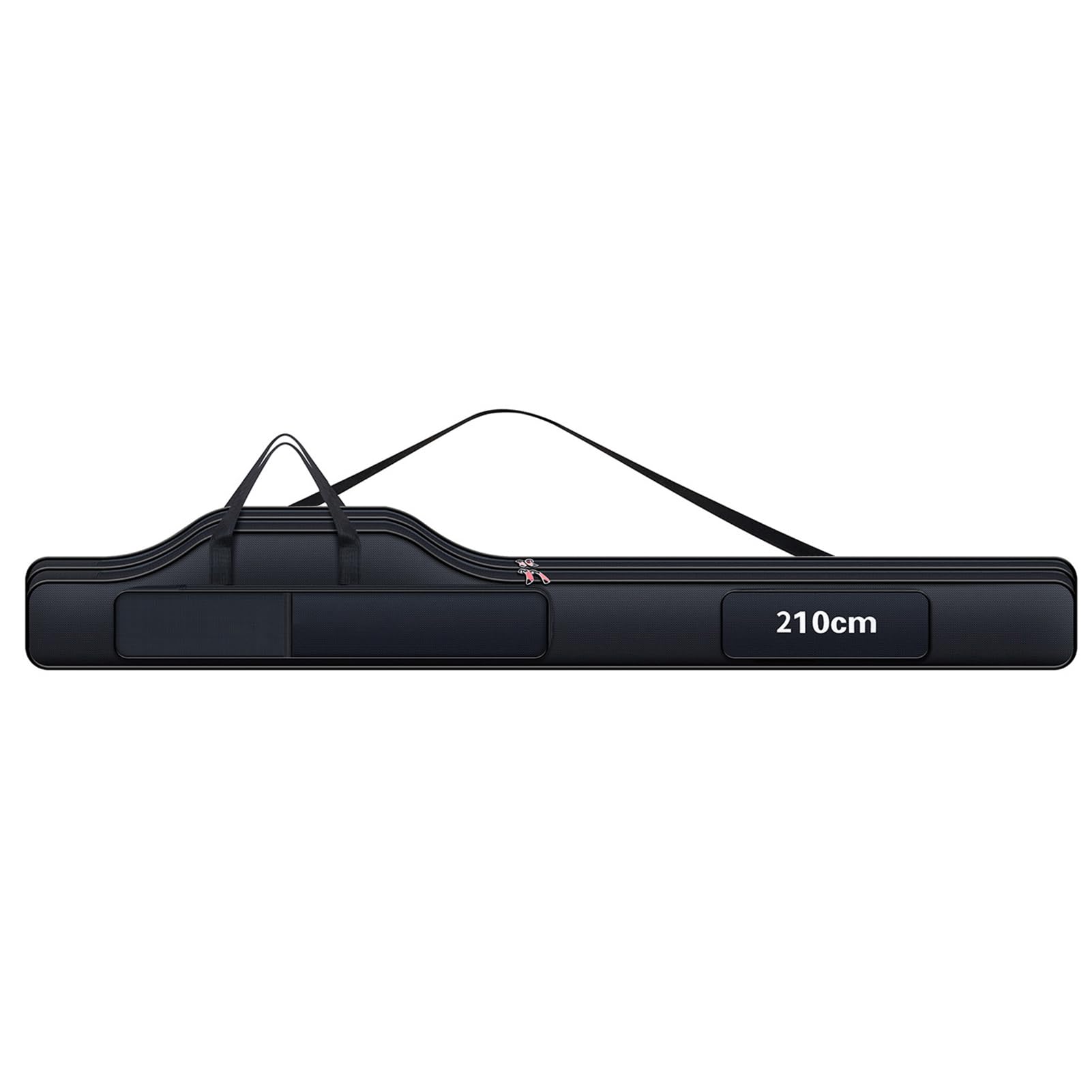 Sac de pêche pliable 210cm noir portable organisateur pour cannes