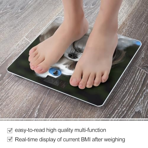 Báscula Digital de Baño 400 lb con diseño Shih Tzu miniatura 5