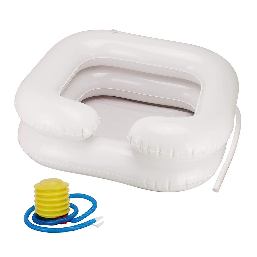 Bassin de lavage de cheveux gonflable portable avec évier de lavabo pour handicapés