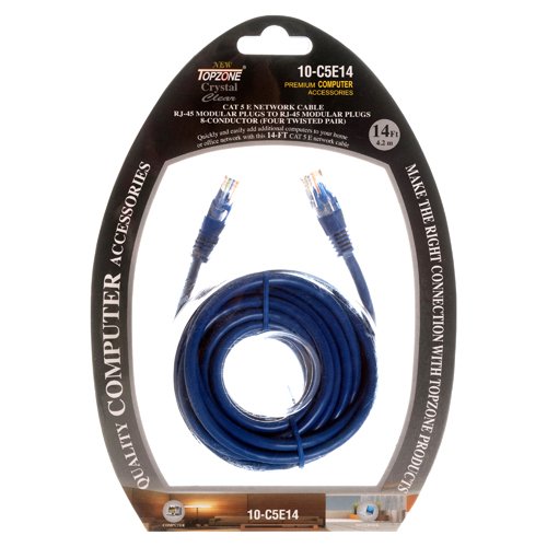 Blue RJ45 Computer Networking Cat5e Premium 14ft Ethernet Patch Cable