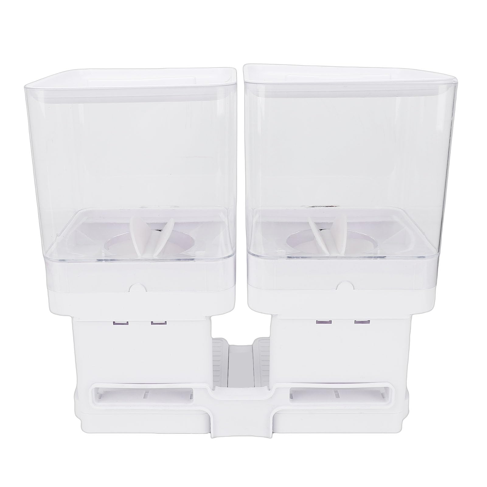 Dispensador de Cereales, 3,7 L, Dispensador de Alimentos Secos PET de Grado Alimenticio, Contenedor de Almacenamiento de Cereales con Perilla Giratoria para Granos de Arroz, Dulces, Granos