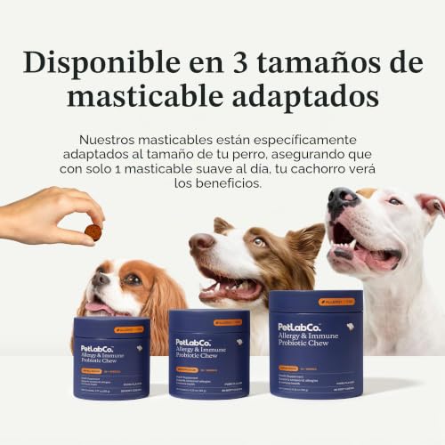 Probióticos para perros con producción de levaduras saludables masticables PetLab Co. 4