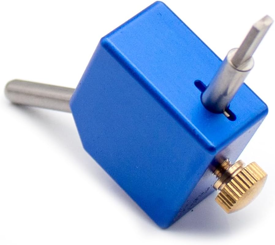 High-Precision 45° Angle Adapter Block - Universal Fit for Gemstone Faceting, Grinding & Polishing Tools
