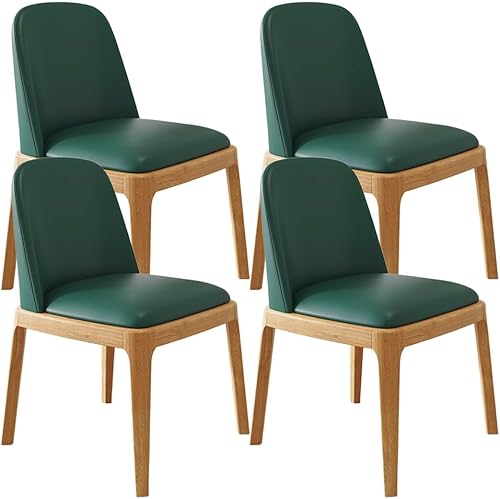 Miniatura 54 de YVYKFZD Juego de 2/4 sillas de comedor, sillas de comedor de madera, sillas de cocina tapizadas, silla de sala de estar sin brazos con respaldo