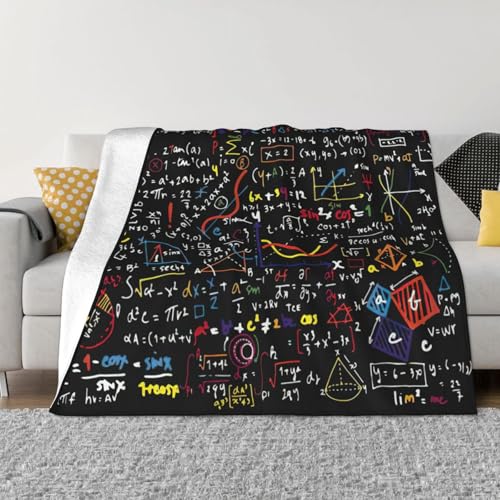 Couverture en flanelle voyage et camping motif formules mathématiques - 2