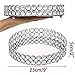 Hipiwe Crystal Cosmetic Vanity Tray, Mirrored Decorative Jewelry Organizer Tray for Perfume, Trinket, Makeup Display Dresser Home Decor (Small, Silver)