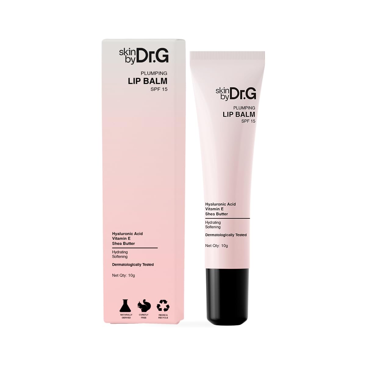 Dr.G Plumping Lip Balm with SPF 15 | Hyaluronic Acid, Vitamin E & Shea Butter | Glossy Finish Lip Balm for Dark Lips | 24H Moisture | Dermatologically Tested | Lip Lightening Balm 10g-image-36