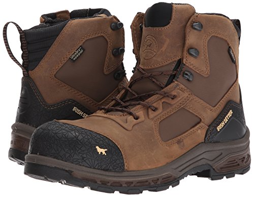 Irish Setter Work Men's Kastoa 6" Side-Zip Waterproof Safety Toe Work Boot, Brown, 10 D Us #TOP6
