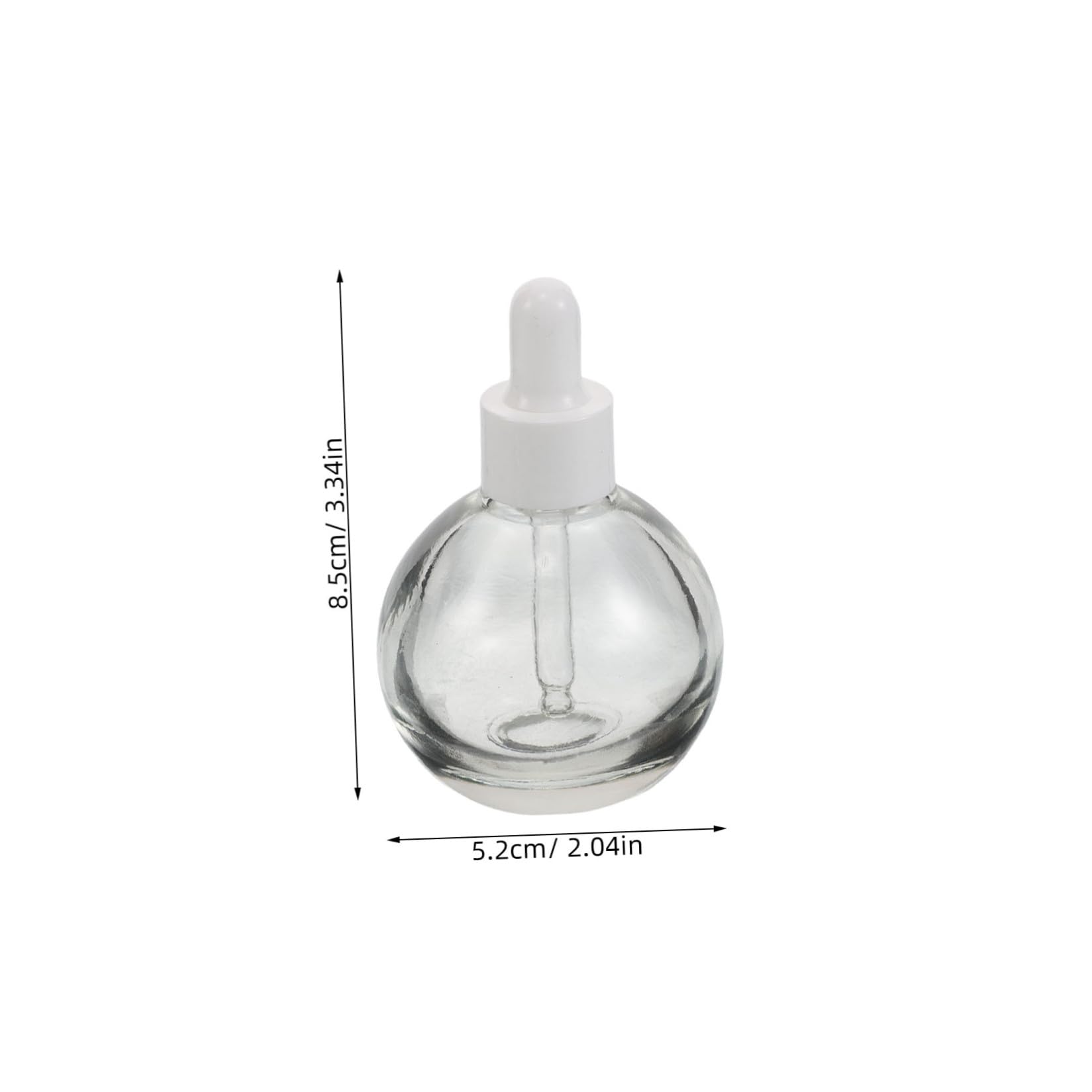 HEMOTON 12 Piezas Frasco Gotero Esférico de 30ml en Vidrio para Perfume