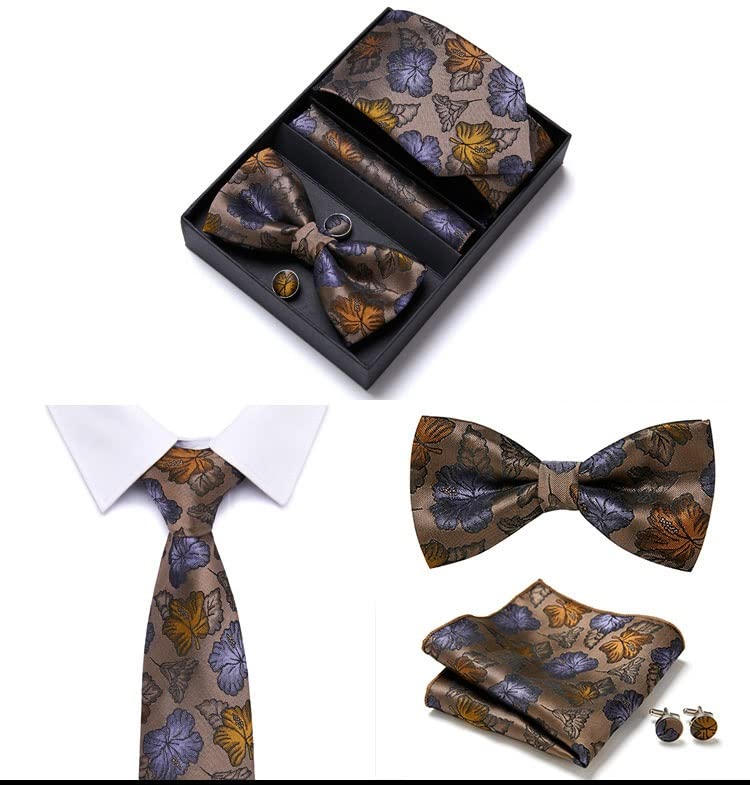 Set de corbata y pañuelo para hombre slim miniatura 3