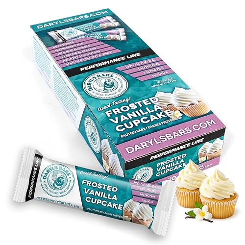 Daryl's Bars, Frosted Vanilla Cupcake On the Go Whey Protein