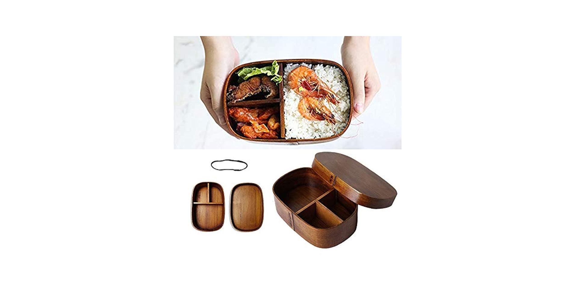 Amazon | KUNSYOUKIM お弁当箱 木製 曲げわっぱ 一段 ランチ