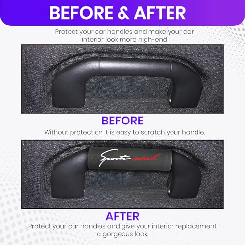 Image of Black Car Handle Roof Cover Grab Handle Roof Cover for car Luggage Compartment Lightweight Pack of 2