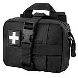 ZZY Tactical EMT Pouch, Upgrade IFAK Tear-Away First Aid Kit Tactical Small Belt First Aid Pouch Molle Medical Pouches for Travel, Outdoor Hiking, Hunting