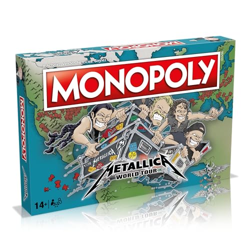 Jeu de société WINNING MOVES Monopoly Metallica Accompagnez le groupe en tournée mondiale - vue 4