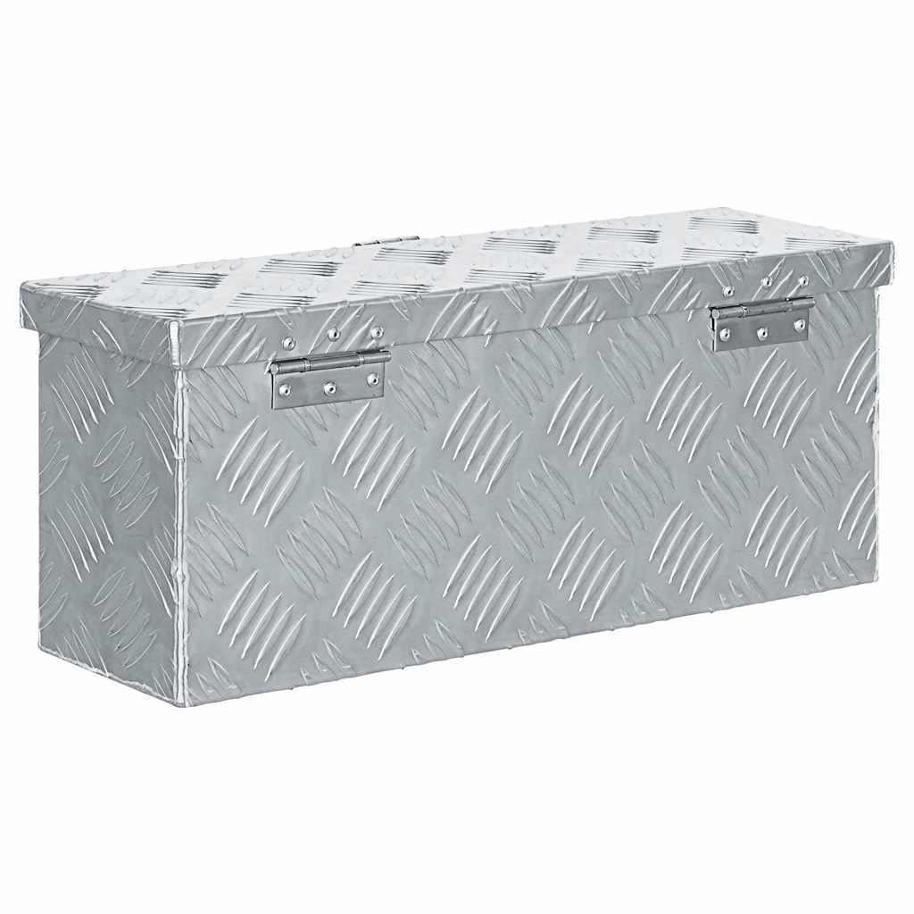 Genérico Caja de Aluminio 48,5x14x20 cm Plateada,Bricolaje,Accesorios de Bricolaje,Organización y Almacenamiento de Herramientas,Cajas de herramientas-142935