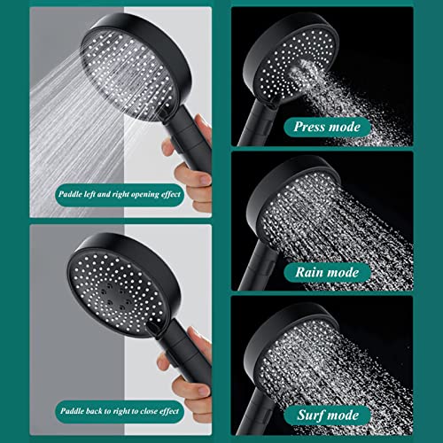 Ducha de mano ajustable con 3 modos de rociado miniatura 4