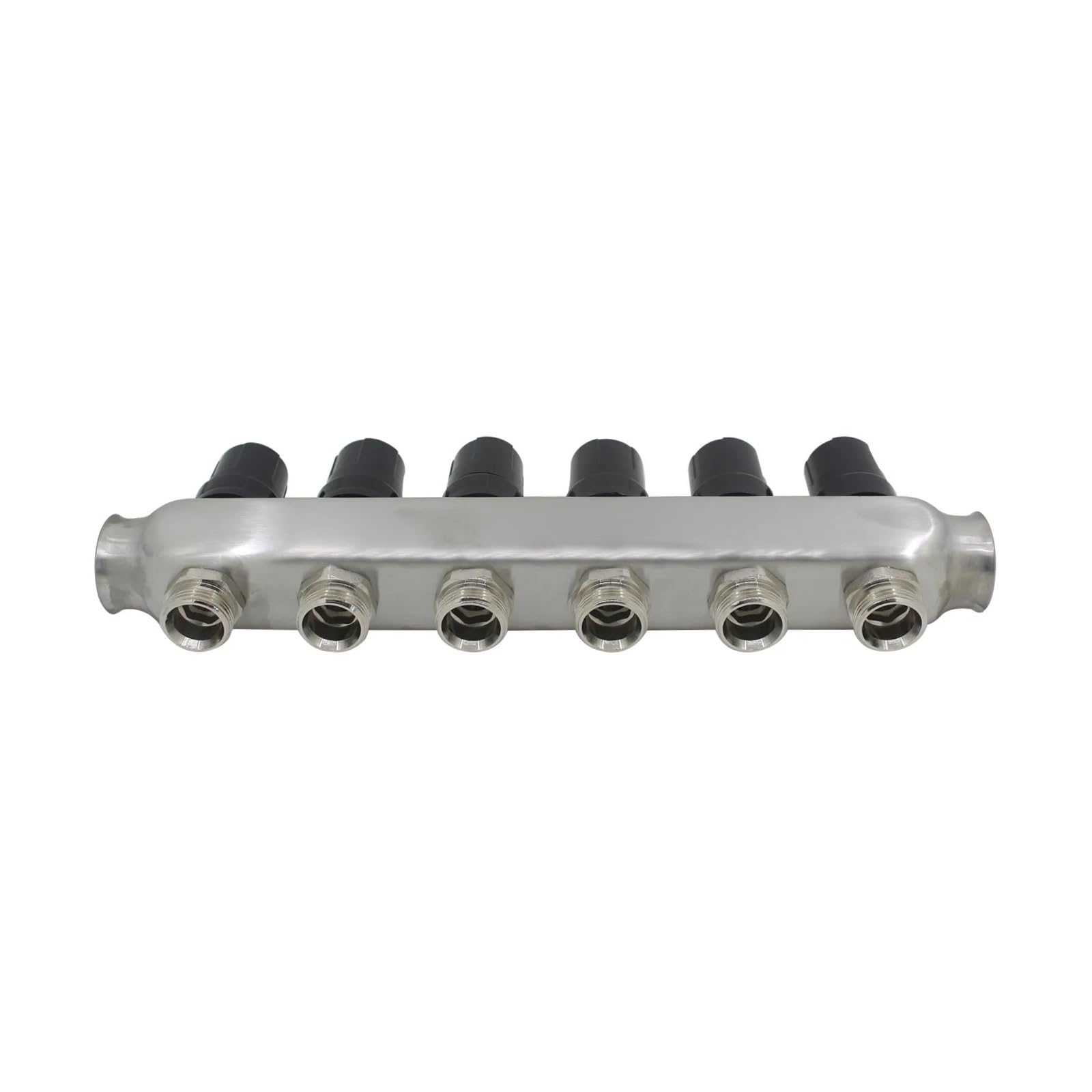 Colector de distribución Agua Acero Inoxidable for Sistema calefacción por Suelo Radiante (2-11 Puertos) 1"(DN25)*1/2 "(DN15)(2 Port)